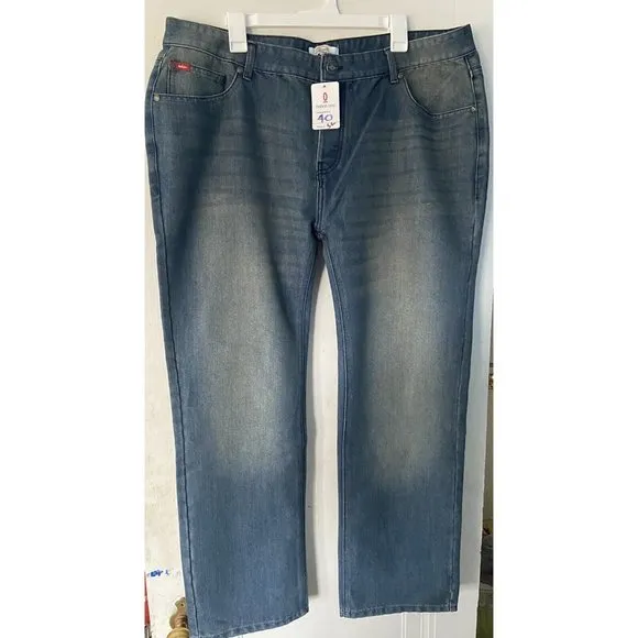 LEE COOPER JEANS Men's Size 40x32 NWT-Medium Wash- Button Closure
          
      NWT