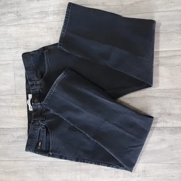 Mens LEE Jeans Dark Wash Black 40x32 Regular fit zip fly b18