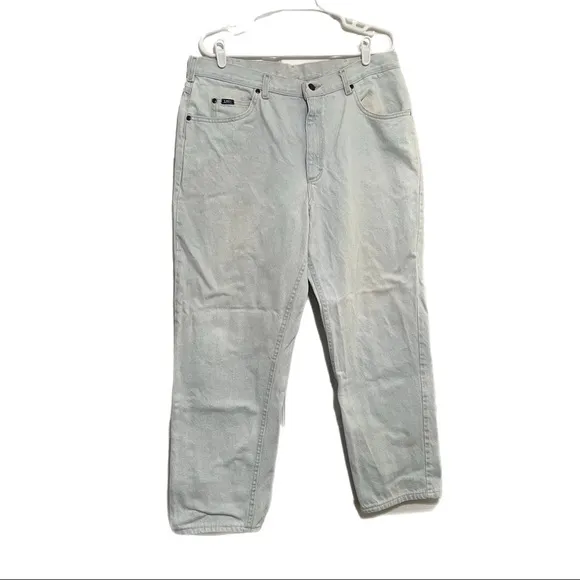 Vintage Lee Jeans, Size 36 x 28, Pale Blue