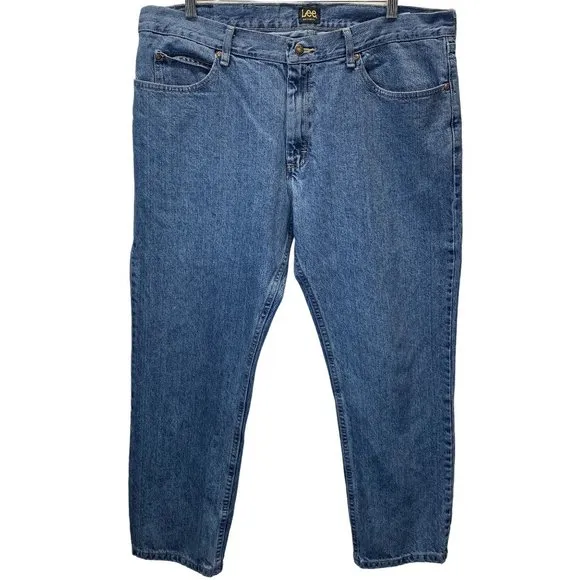 Lee Jeans Regular Fit Straight Leg 40x30 ash Dad Jeans