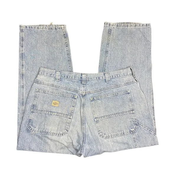 Vintage Lee Dungarees Denim Jeans Tagged Men’s 38x30 Fits 36x29 Light Blue Retro