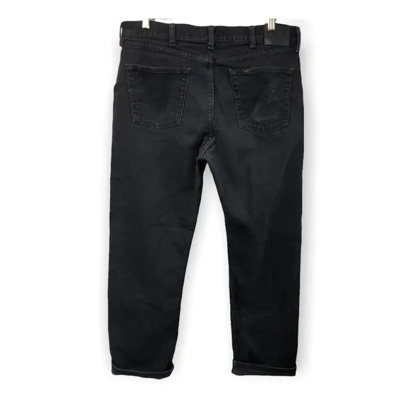 Lee Vintage Jeans Men's Size 36 x 30 Black Y2K Straight Fit Women's 16 High Rise