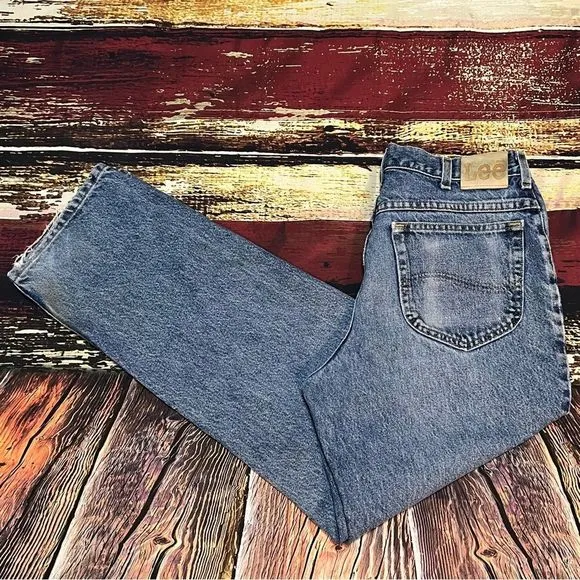 Vintage 90s Faded Distressed Lee Denim Jeans Men’s Size 32x30