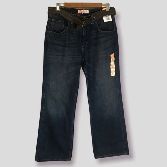 NWT Men’s Lee Dungaree Bootcut Denim Jeans Size 16H
          
      NWT