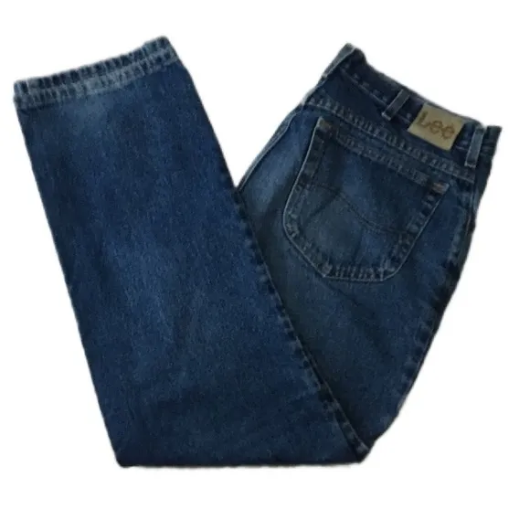 Vintage Lee Men’s Classic Straight Leg Denim Work Jeans Medium Wash Size 29