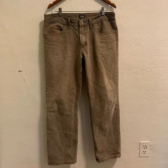 Vintage Faded Brown Lee Jeans 34