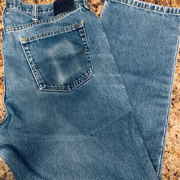 Original Lee Regular fit 38x30 naturally distressed hard to find work jeans