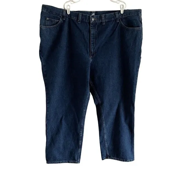 Lee Riders Men 54x30 Blue Medium Wash Denim 100% Cotton Straight Leg Jeans NWT
          
      NWT