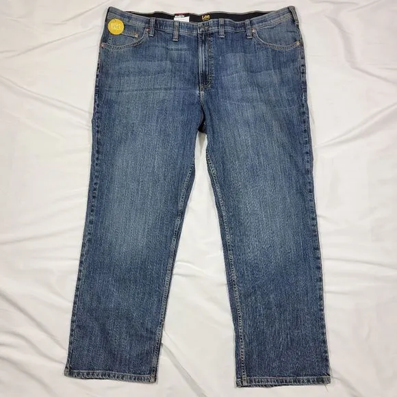 Lee Men's Relaxed Fit Straight Leg Stretch Jeans 50X32 Blue (Thatch)
          
      NWT