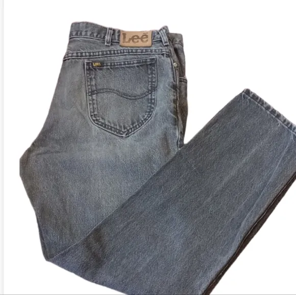 Lee Riders Men's Black Wash Jeans size 38x32