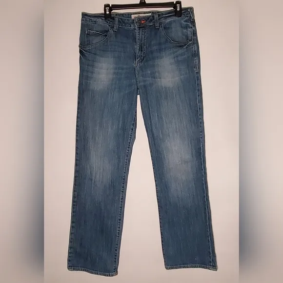 LEE- Blue Denim Jeans- Men's- Modern Series Straight Fit L342- Size 34x32