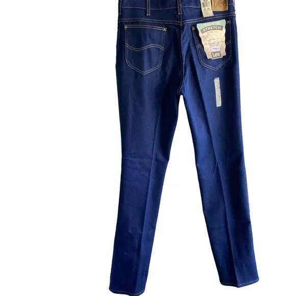 Vintage Lee Jeans Mens 36 x 36 Regular Fit Stretch Straight Leg Dark Indigo USA
          
      NWT