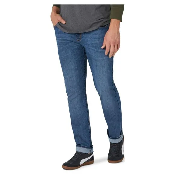 Lee Straight Tapered Leg Mens Jean Active Stretch Flex Waistband Size 42x30 Blue
              
      NWT