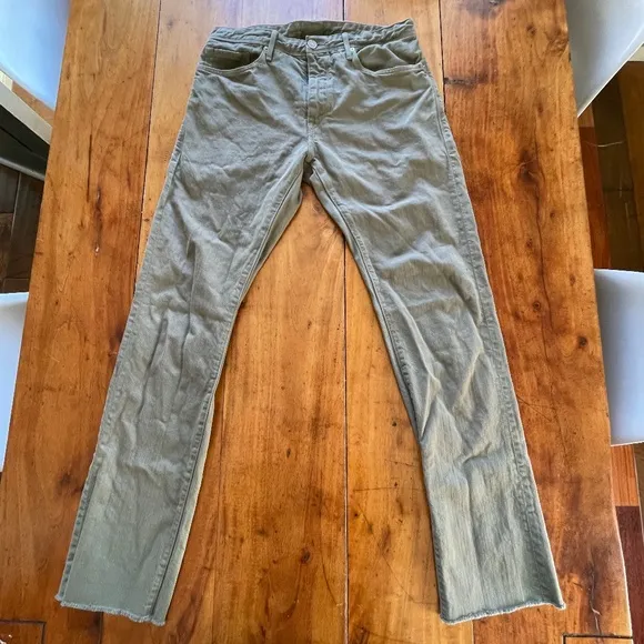 Levi's Made & Crafted Tack Slim Olive Big E Denim Made in the USA