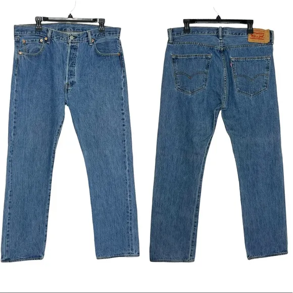 Levi’s Mens 501 Button Fly Jeans