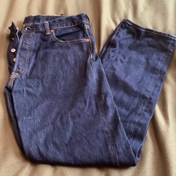 Men’s Levi’s 501’s.  Size 35 x 32.  Made in Mexico.