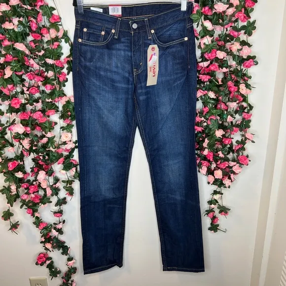🌹 Levi's Dark Wash Men’s 00514-0541 514 Straight Fit Jeans Dark Blue NWT Casual
          
      NWT