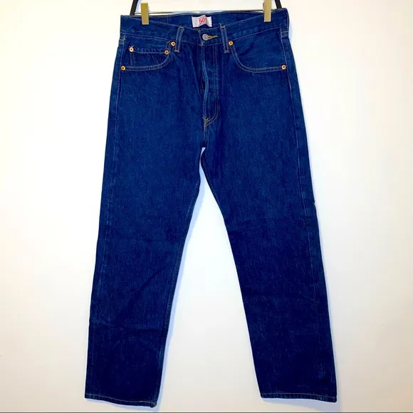 Levi's XX Vintage 501Button Fly Closure Dark Wash Rigid Denim Jeans Size 32X2