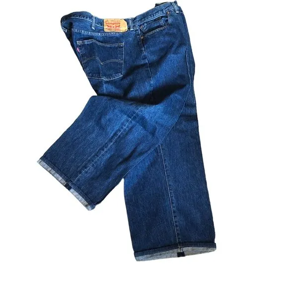 Levi's Men's 501 Button Fly Jeans Waist 52 26.5 Inseam