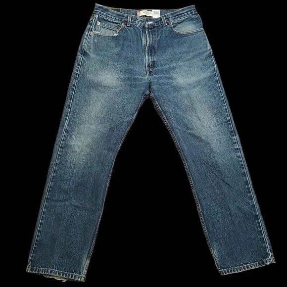 Levi's 505 Regular Fit Blue Jeans 36/30