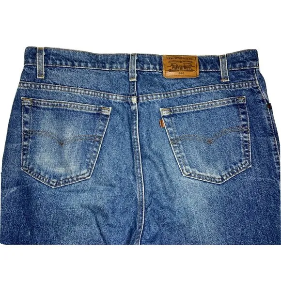 Levis Signature Vintage Orange Tab 540 Men's 38x30 Blue Jeans Denim MADE IN USA