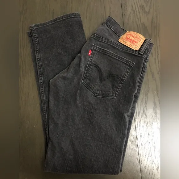 Levi’s 514 Slim Fit Black Jeans Size 33x32