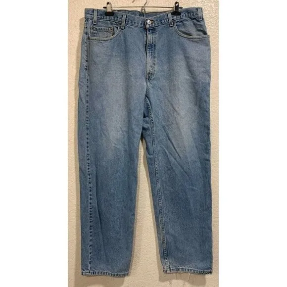 Levi's Vintage 90s Relaxed Straight Leg Light Blue Denim Jeans