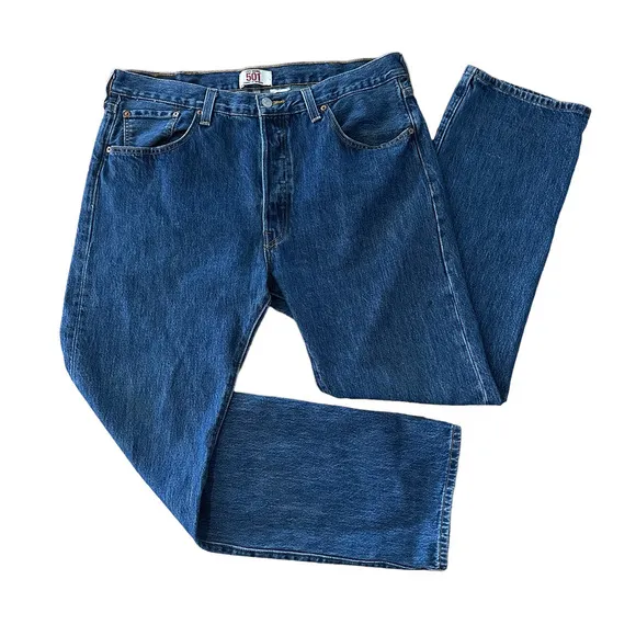 LEVI’S 501 Button Fly Jeans Medium Wash 38X32
