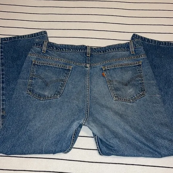 VINTAGE Levi 517 Orange Tab Jeans Mens Size 40