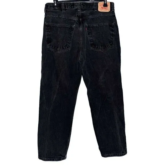 Levi’s men’s black 550 relaxed fit jeans