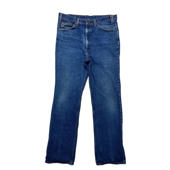 LEVIS Vintage Orange Tab Denim Blue Jeans 517 36 x 33 Mens #20517 0217
