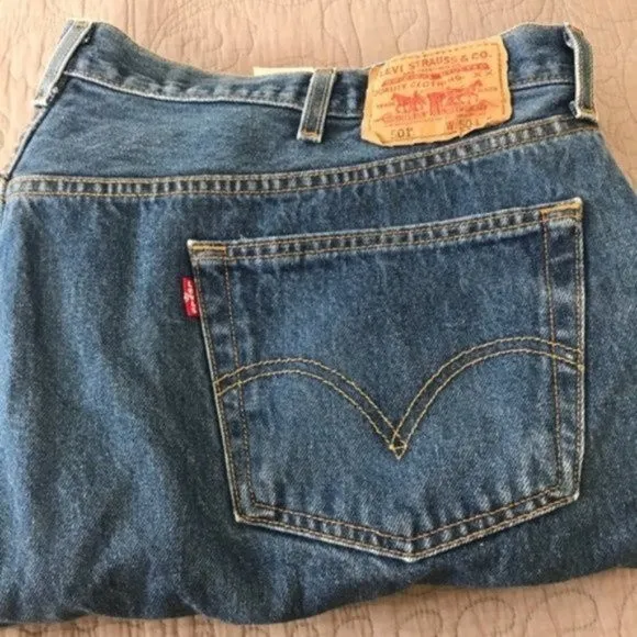 Levi’s 501 Buttonfly Jeans Denim Pants 50X30