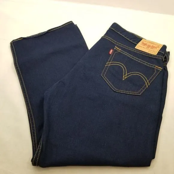 Levi's Men's Loose Fit Straight Jeans Mid Rise Navy Size 42/32 NEW WITHOUT TAGS
          
      NWT