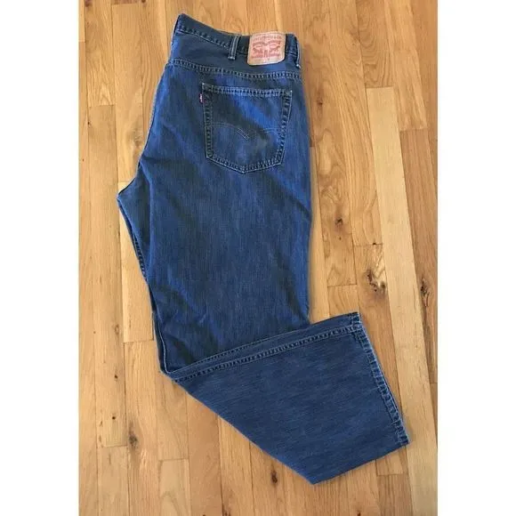Mens Levis 569 Jeans 42x32 (42x30)Loose Relaxed Straight Denim Pants 100%cotton