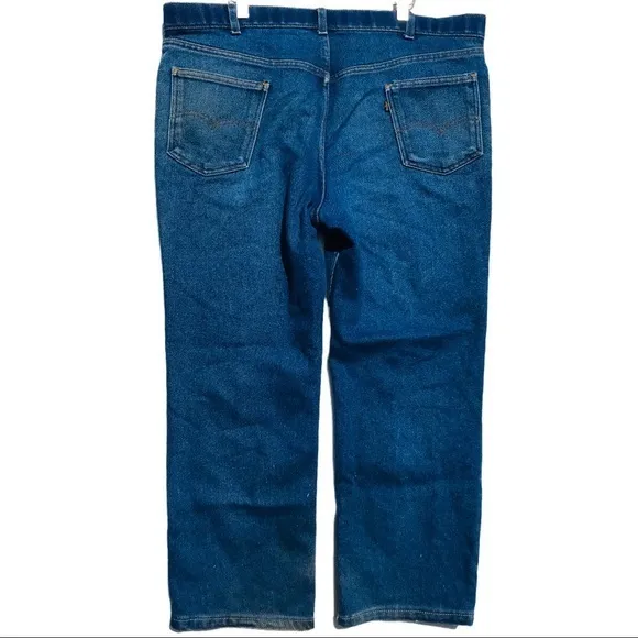 VINTAGE LEVI’S Size 42X32 Blue Jeans Denim 65% Cotton 35% Polyester