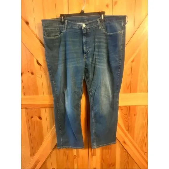 Levis 541 Jeans Mens 44x26 Blue Athletic Fit Tapered Leg Stretch Denim Pants