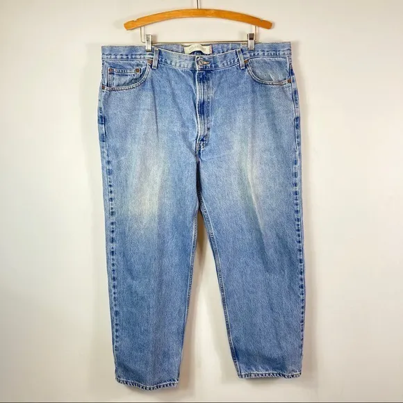 Levi's 550 Relaxed Fit straight leg Blue Jeans Size 46x30