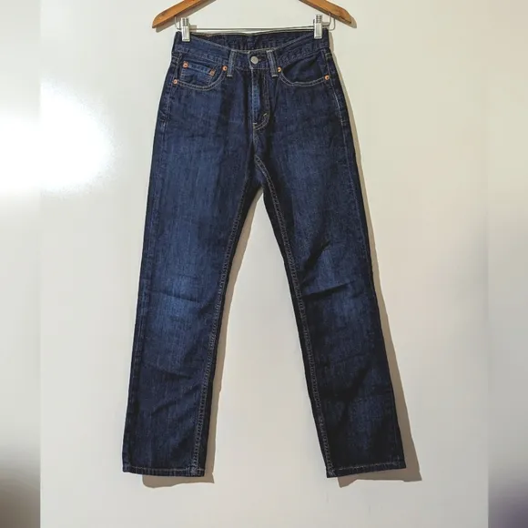 Levi's 514 Straight Leg Dark Wash Jeans Size 27x30