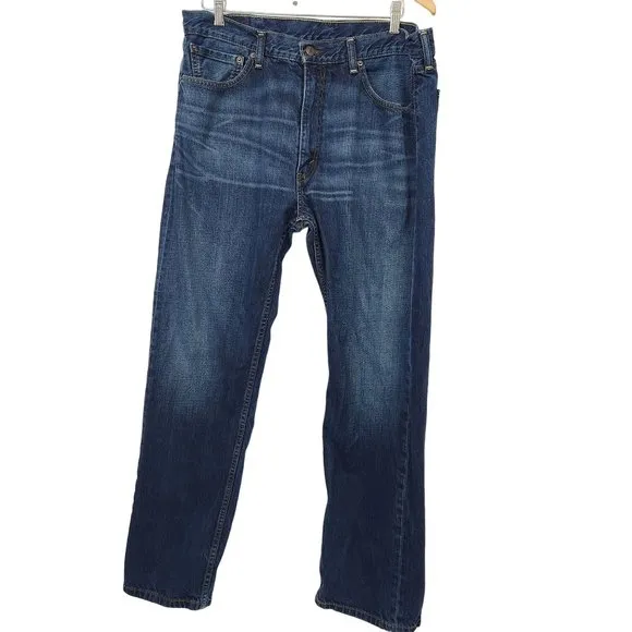 Mens Dark Wash Levis 505 Size 38x32