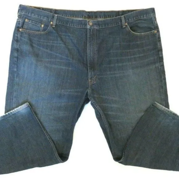 Levis 550 Jeans Men's 54 Plus Size Blue Red Tab Denim Outdoors Casual 54x30