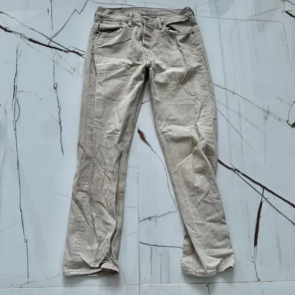 Levi's 501 Men's Straight Fit Khaki Jeans Pants Denim Size 34x34
          
      NWT