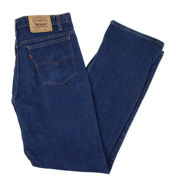 Vtg Levi's 317 Bootcut Orange Tab Jeans Men's 36X34 Actual 34X34 Made in USA