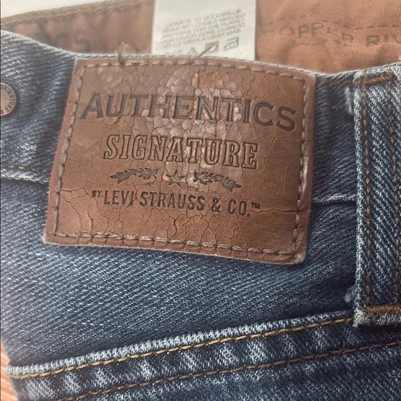 Levi's Blue Denim Jeans with Authentic Leather Patch