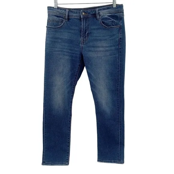 Liverpool Los Angeles Modern Straight Jeans 33x30  Pembroke Fade Whiskering