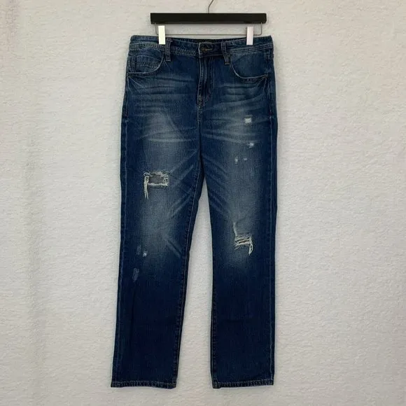 Liverpool Men's 34x34* (Length 32) Distressed Denim Blue Jeans