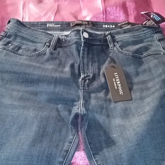 Liverpool 38x34 Relaxed Straight Indigo Wash
          
      NWT