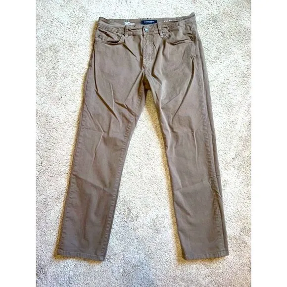 LIVERPOOL JEANS RELAXED STRAIGHT BROWN PANTS MEN's SIZE 32x30