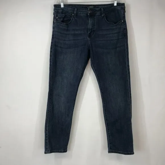 LIVERPOOL- MEN'S 38 X 30 - BLUE MODERN STRAIGHT DENIM JEANS