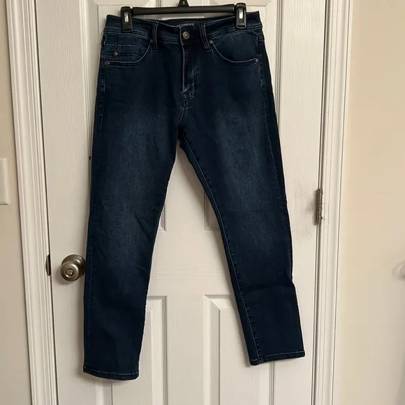 Liverpool Los Angeles Blue Denim Skinny Jeans Size 31 Waist 28 Length EUC