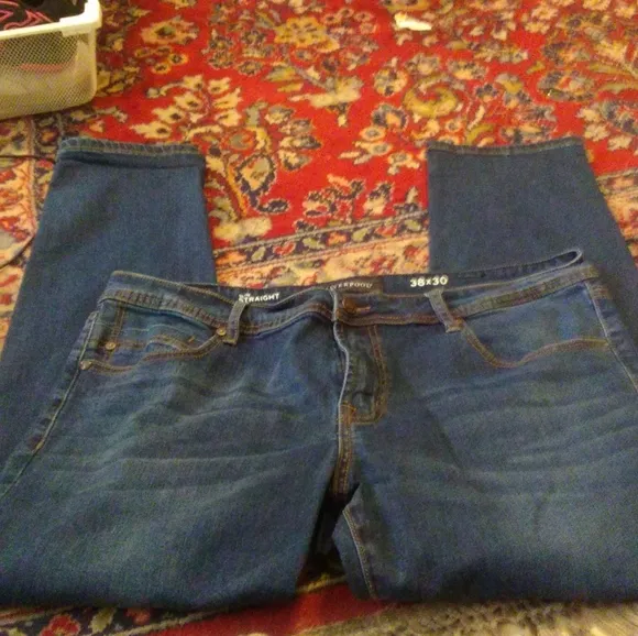 Men's Liverpool Slim Straight Blue Jeans W38xL30